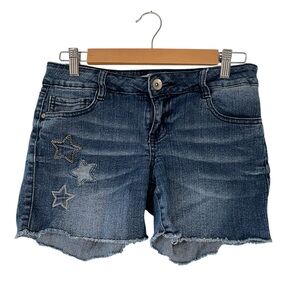 L.e.i. Ashley Lowrise Star Cutoff Denim Shorts